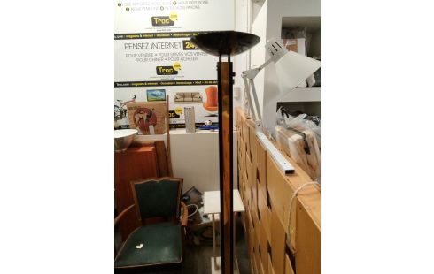 LAMPADAIRE HALOGENE NOIR ET DORE