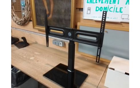 SUPPORT TELEVISEUR VERRE TREMPÉ NOIR