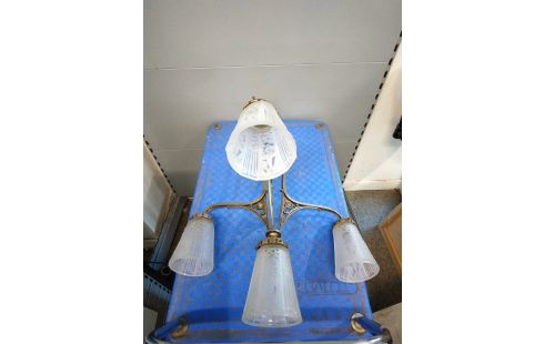 LUSTRE ART DECO TULPES MULLER