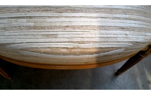 2 STÜHLE STIL LUDWIG XIV STOFF BEIGE