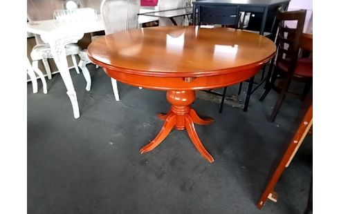 TABLE RONDE 1 ALLONGE BOIS RUSTIQUE