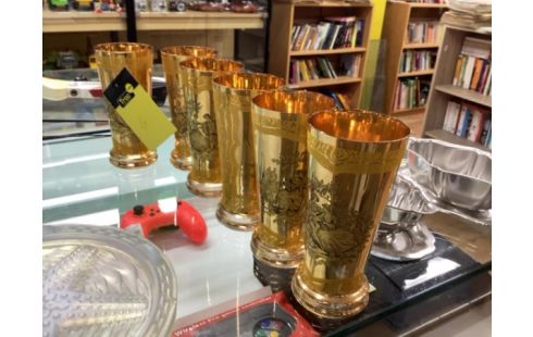 SERVICE VERRE DORÉE X6