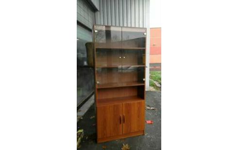 BÜCHERREGAL, , VITRINE IM VINTAGE-STIL