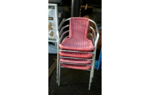 CHAISE JARDIN LOT DE 4