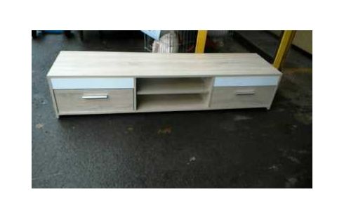 MEUBLE TELE MELAMINE CHENE CLAIR