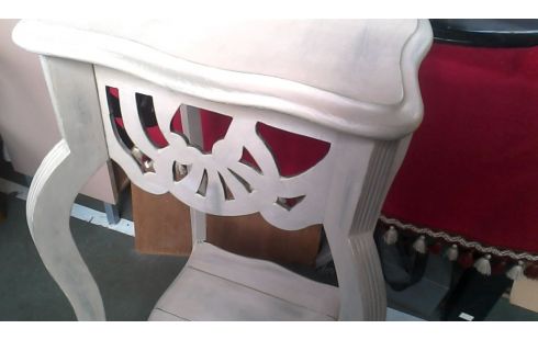 PIED DE STAL ART DECO CERUSE