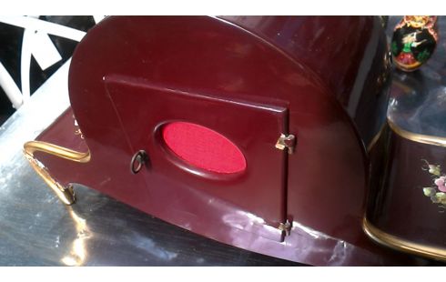 HORLOGE BORDEAUX FLEUR