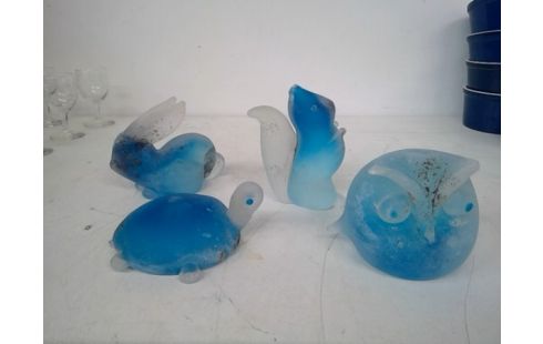 GLAZEN FIGUURTJES MURANO CENEDESE X4