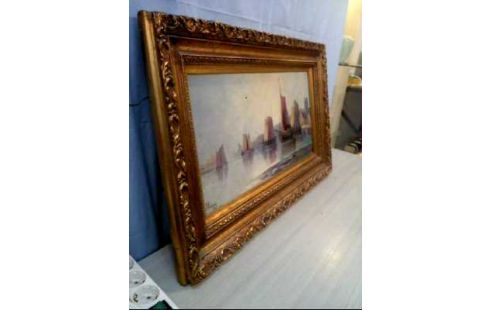 ÖLGEMÄLDE I.R. <J. KEING> SEGELSCHIFFE