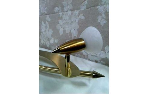 DECKENLAMPE METALL GOLDF. 4-LEUCHT.