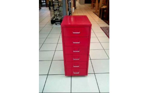 ROLLCONTAINER METALL ROT 6-SCHUB.