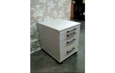 ROLLCONTAINER HOLZ GRAU 4-SCHUBLADEN