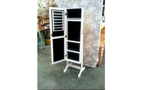 STANDSPIEGEL M. SCHMUCKSCHRANK WEIß