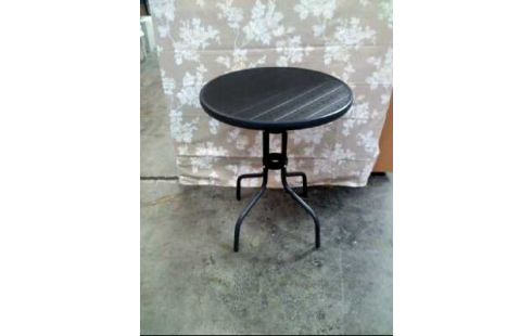 GARTENTISCH SCHWARZ RUND OUTDOOR