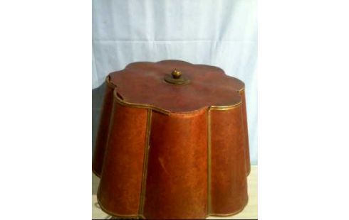 TISCHLAMPE SCHIRM BRAUN FUß METALL