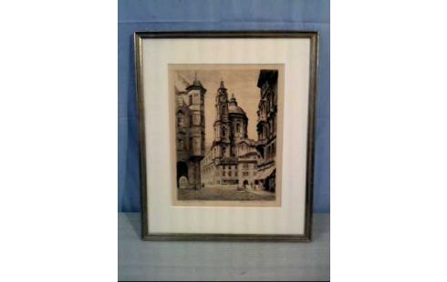 STAHLSTICH I.R. SIGN. <KIRCHE IN PRAG>