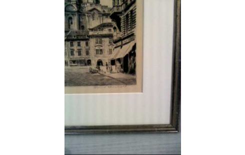 STAHLSTICH I.R. SIGN. <KIRCHE IN PRAG>