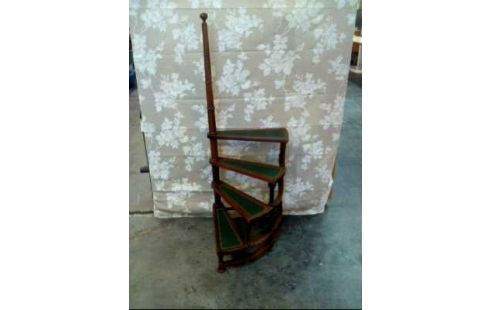 LEITER BIBLIOTHEK HOLZ STUFEN GRÜN VINTAGE