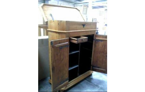 SCHRANK MASSIVHOLZ HELL 2-TÜR. 1-SCHUBL.