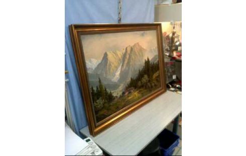 ÖLGEMÄLDE A. WEGENER I.R. ALPENPANORAMA