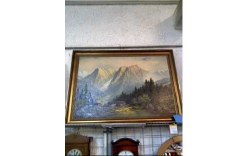 ÖLGEMÄLDE A. WEGENER I.R. ALPENPANORAMA