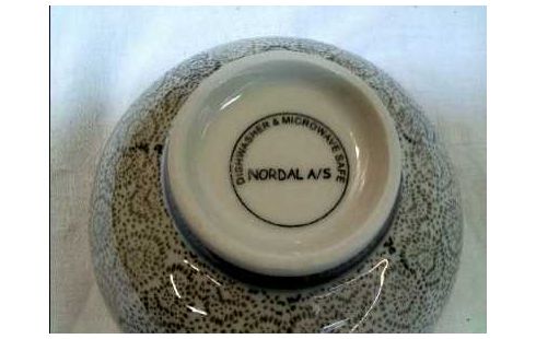 SCHALE +KRUG <NORDAL> KERAMIK GEM. 7-TLG.