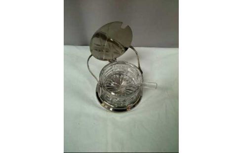 BEHÄLTER <MEPRA> +LÖFFEL KRISTALLGLAS