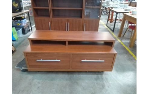 MEUBLE TV IKEA MARRON 2 TIROIRS