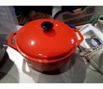 COCOTTE FONTE RONDE ROUGE