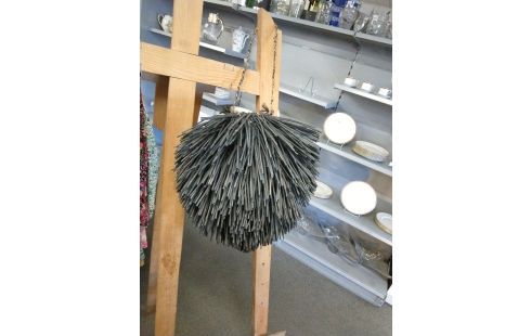 SUSPENSION ROTIN NOIR