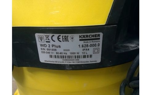 STOFZUIGER VOOR WATER EN STOF, KARCHER WD2PL.