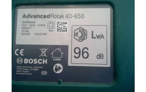 TUINGEREEDSCHAP GRASMAAIER BOSCH ADV.ROT. 40-650