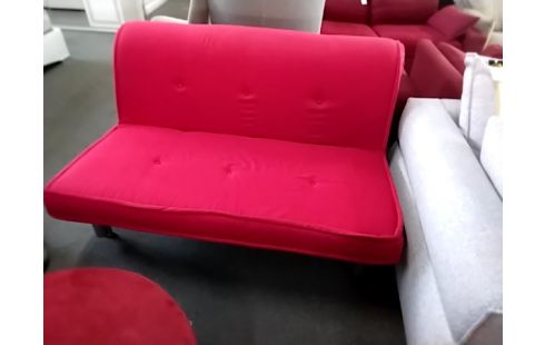 BANQUETTE BZ TISSU ROUGE