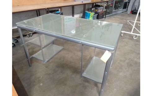 BUREAU VERRE METAL