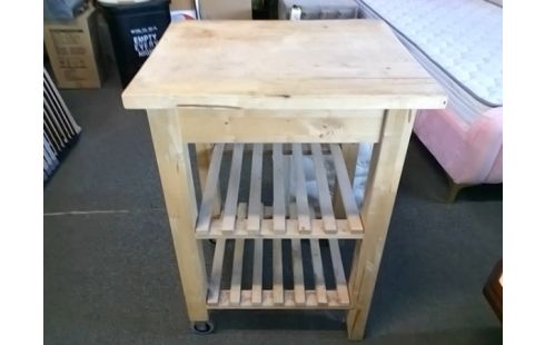 DESSERTE A ROULETTES BOIS