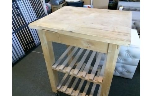 DESSERTE A ROULETTES BOIS