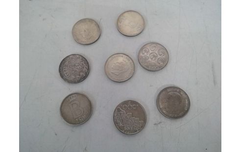 LOT VAN 8 MUNTEN, BELGIE