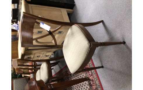 CHAISE MERISIER ASSISE TISSU LOT DE 5