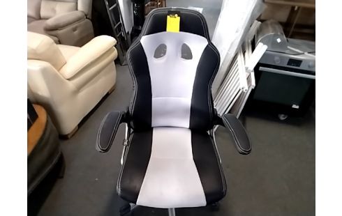 CHAISE DE BUREAU NOIR ET BLANC