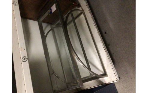 TABLE BASSE VERRE CHROME