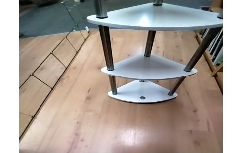 ETAGERE D'angle blanche 4 niveaux