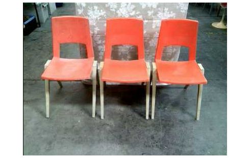 STUHL BREVETE 70ER STAPELBAR ORANGE