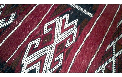 TEPPICH HANDGEKNÖPFT ROT