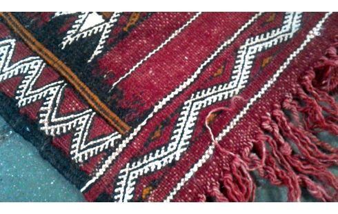 TEPPICH HANDGEKNÖPFT ROT