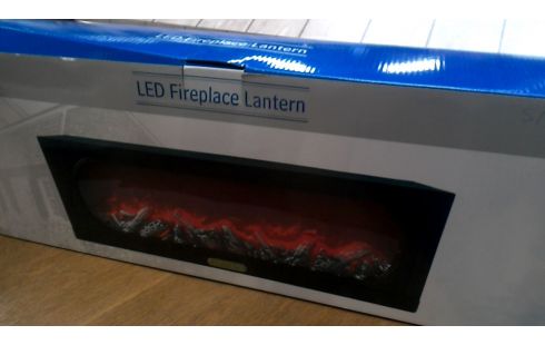 CHIMENEA ELÉCTRICA NEGRO LA UNIDAD