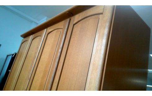 ROPERO 4 PUERTAS 2 CAJONES, , MADERA