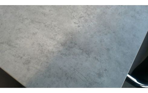 KÜCHENTISCH QUADRATISCH GRAU SCHWARZ METALL