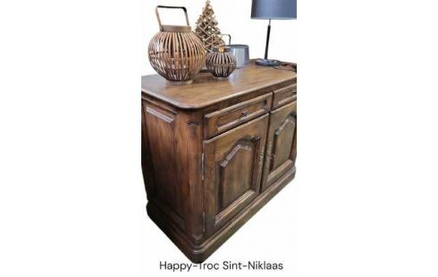 ANRICHTE. NIEDRIG MASSIV EICHE 2 TÜREN / 2 SCHUBLADEN