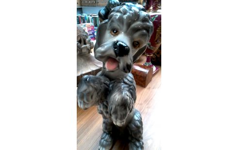 STATUE, , CHIEN PLATRE DEDICACE