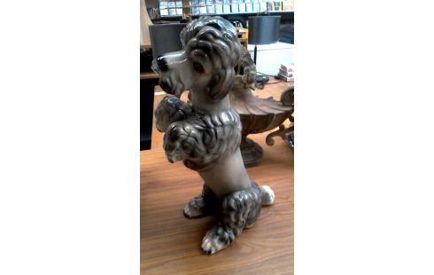 STATUE, , CHIEN PLATRE DEDICACE